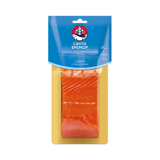 قطعة فيليه سمك السلمون المملحة قليلاً 200 غرام