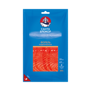 شرائح فيليه سمك السلمون المرقط المدخن 100 غرام