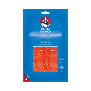 شرائح فيليه سمك السلمون المرقط المملحة قليلاً 100 غرام