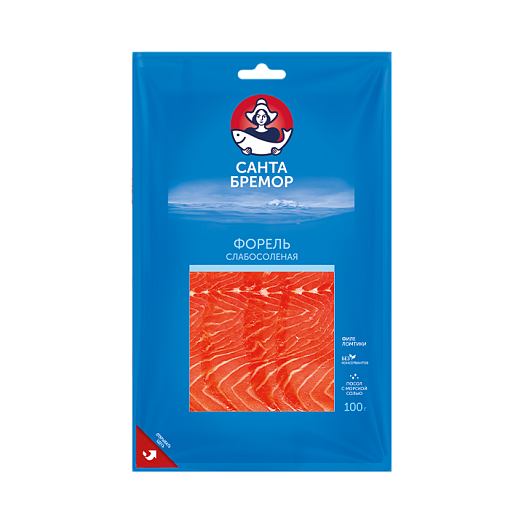 شرائح فيليه سمك السلمون المرقط المملحة قليلاً 100 غرام